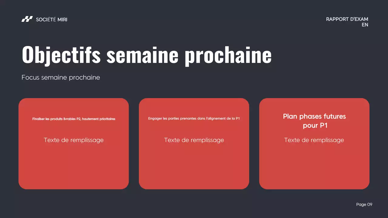 rapport d'activité moderne rouge