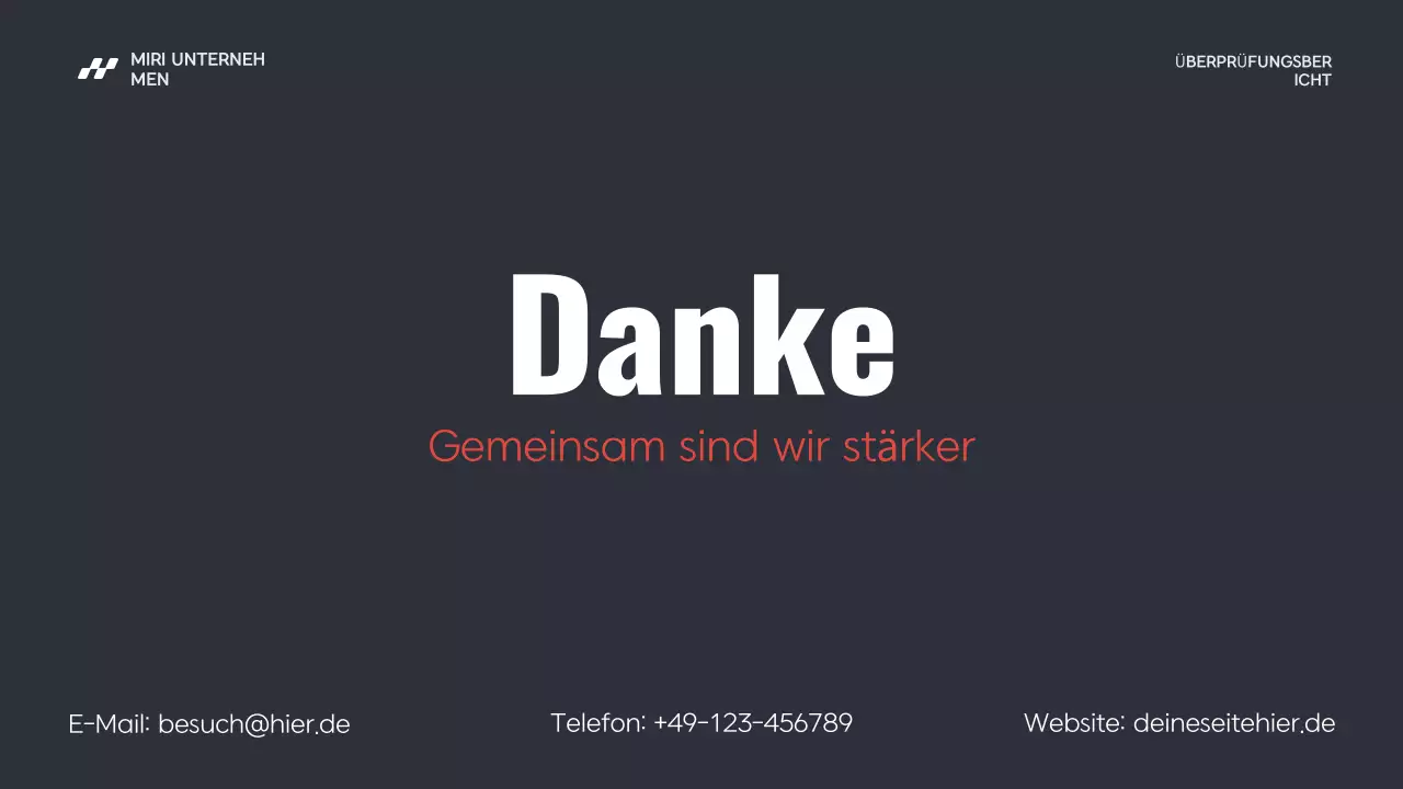 red modern business report