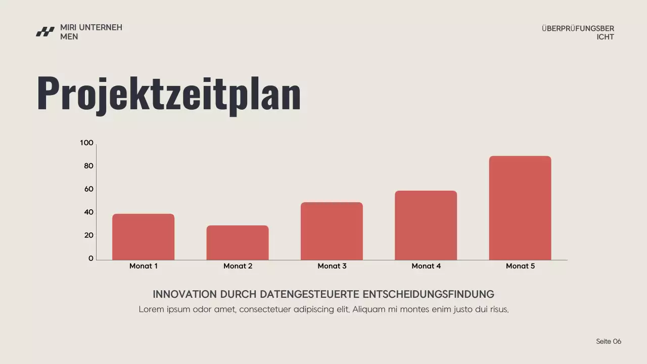 red modern business report