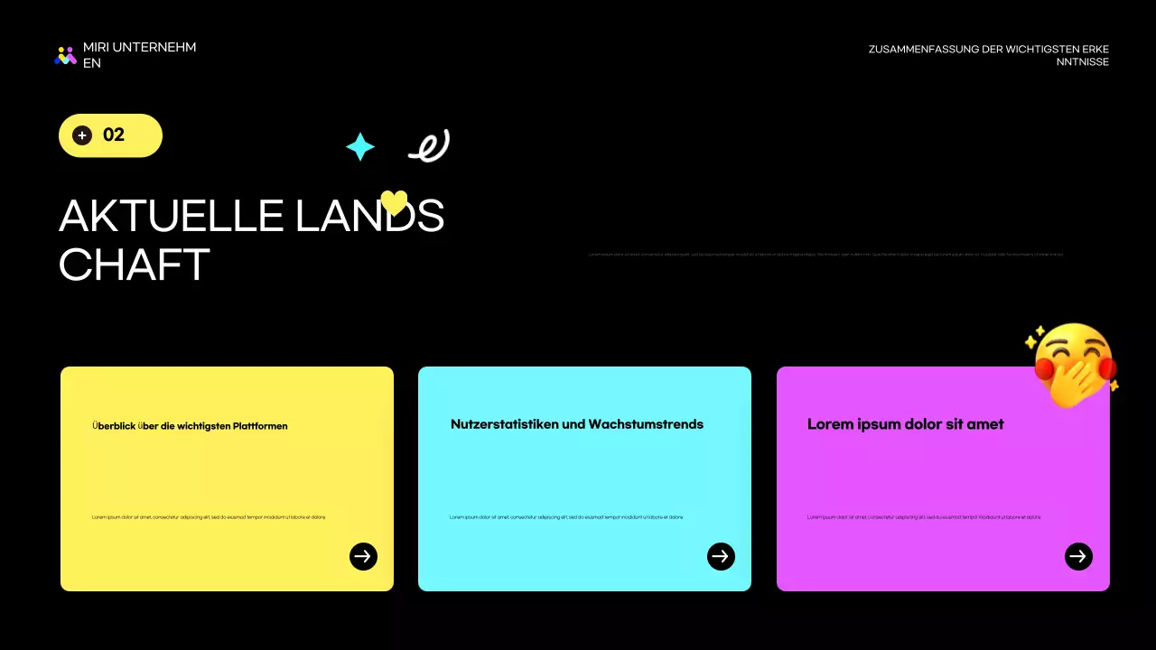 black modern marketing report