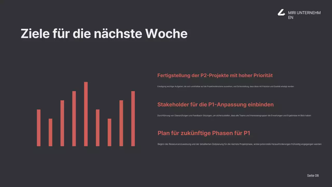 black modern business report