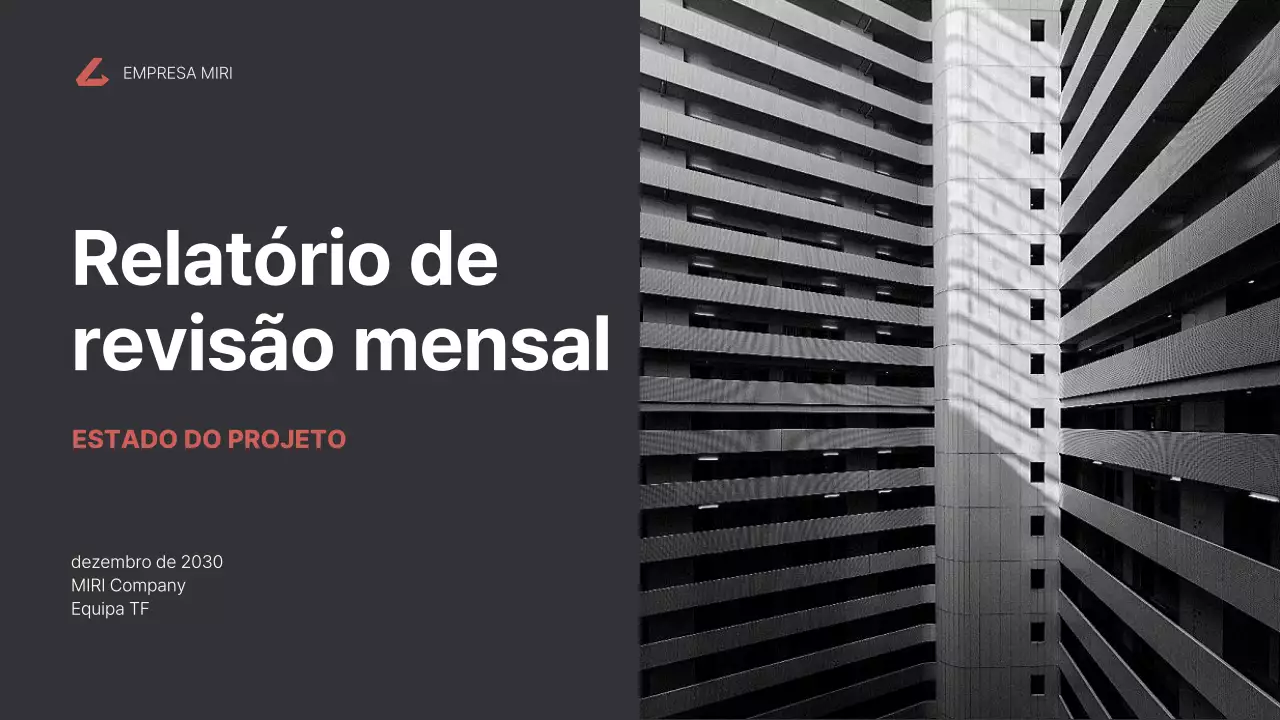 relatório de empresa negra moderna