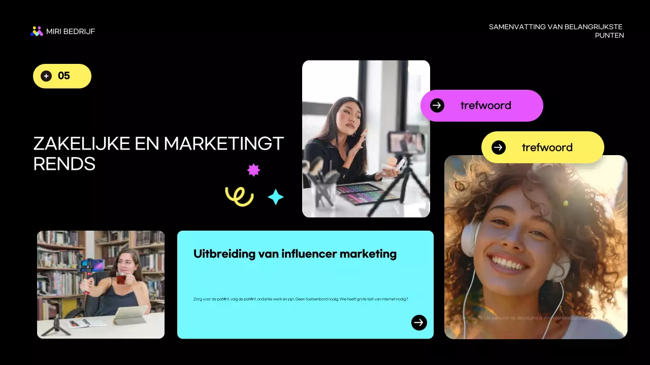 zwart modern marketingrapport