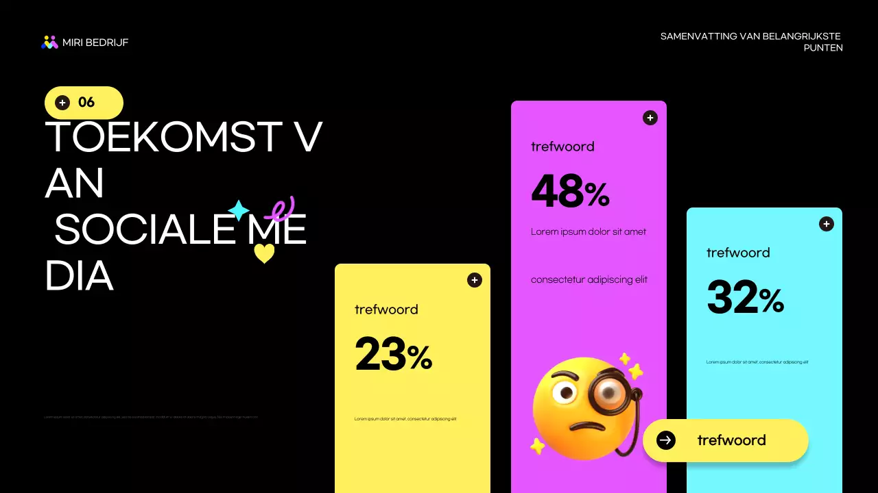 zwart modern marketingrapport