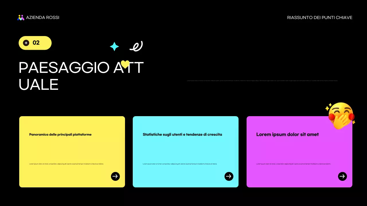 relazione sul marketing moderno nero