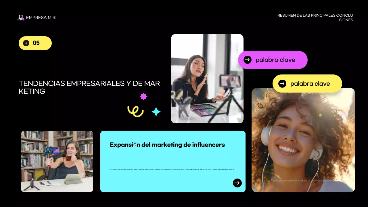 black modern marketing report