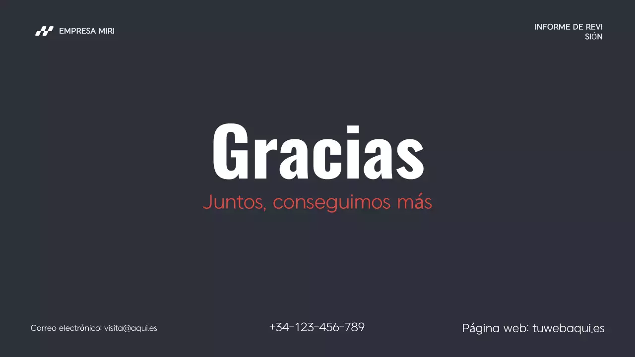 red modern business report