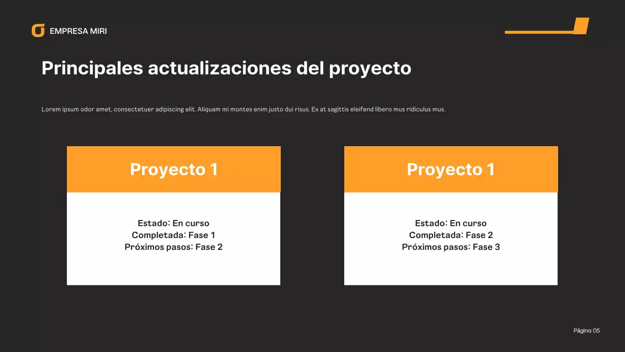 informe sobre la empresa moderna orange