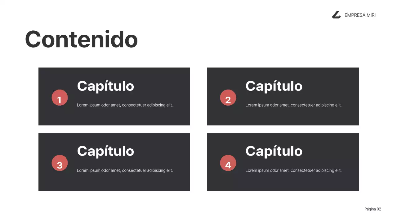 informe sobre la empresa moderna negra