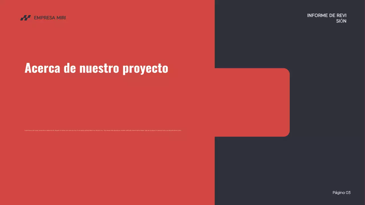 red modern business report