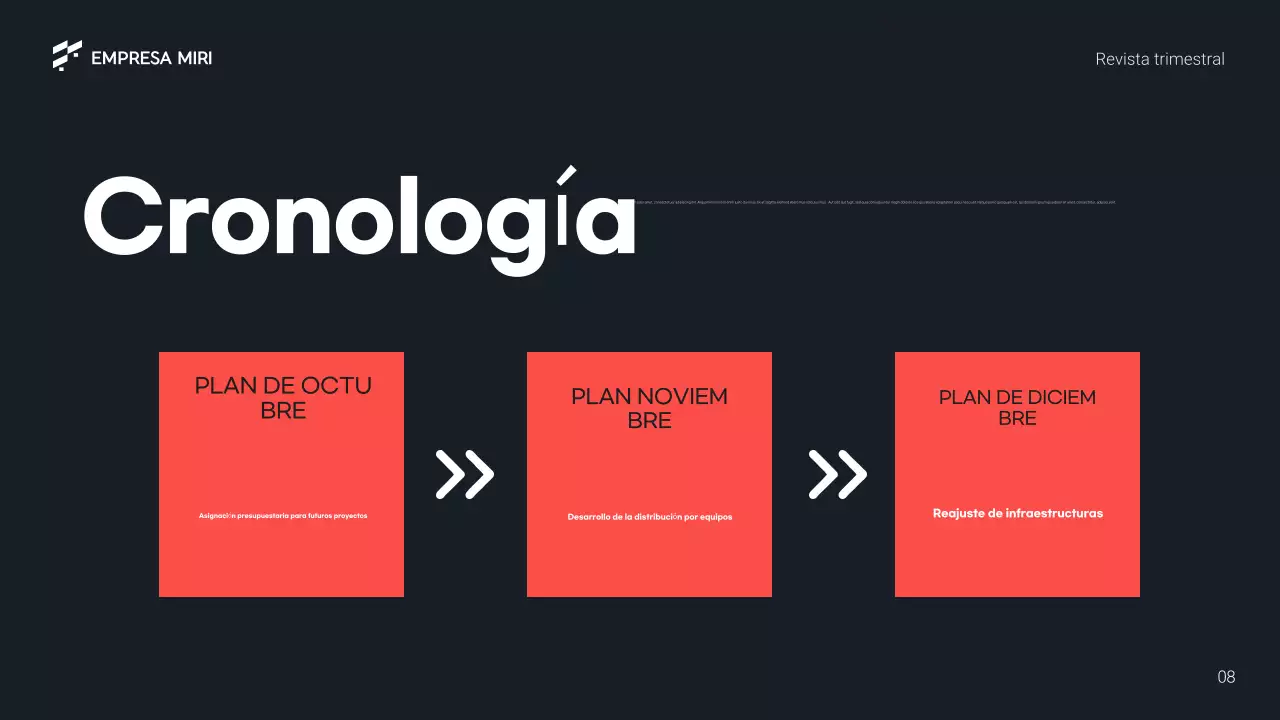 informe empresarial black geometric