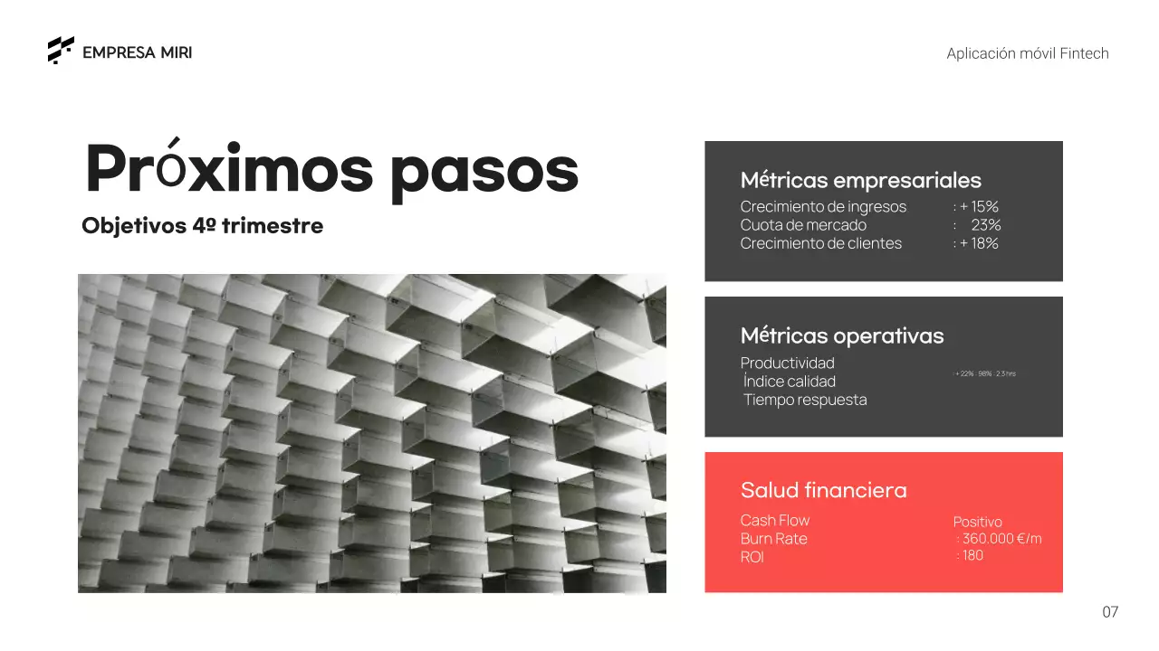 informe empresarial black geometric