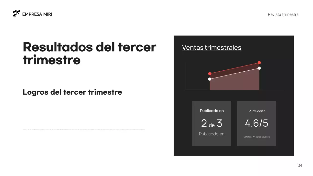 informe empresarial black geometric