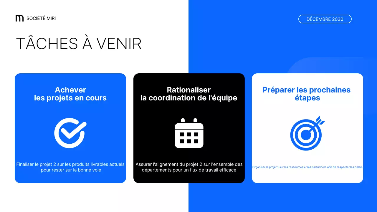 blue modern business report