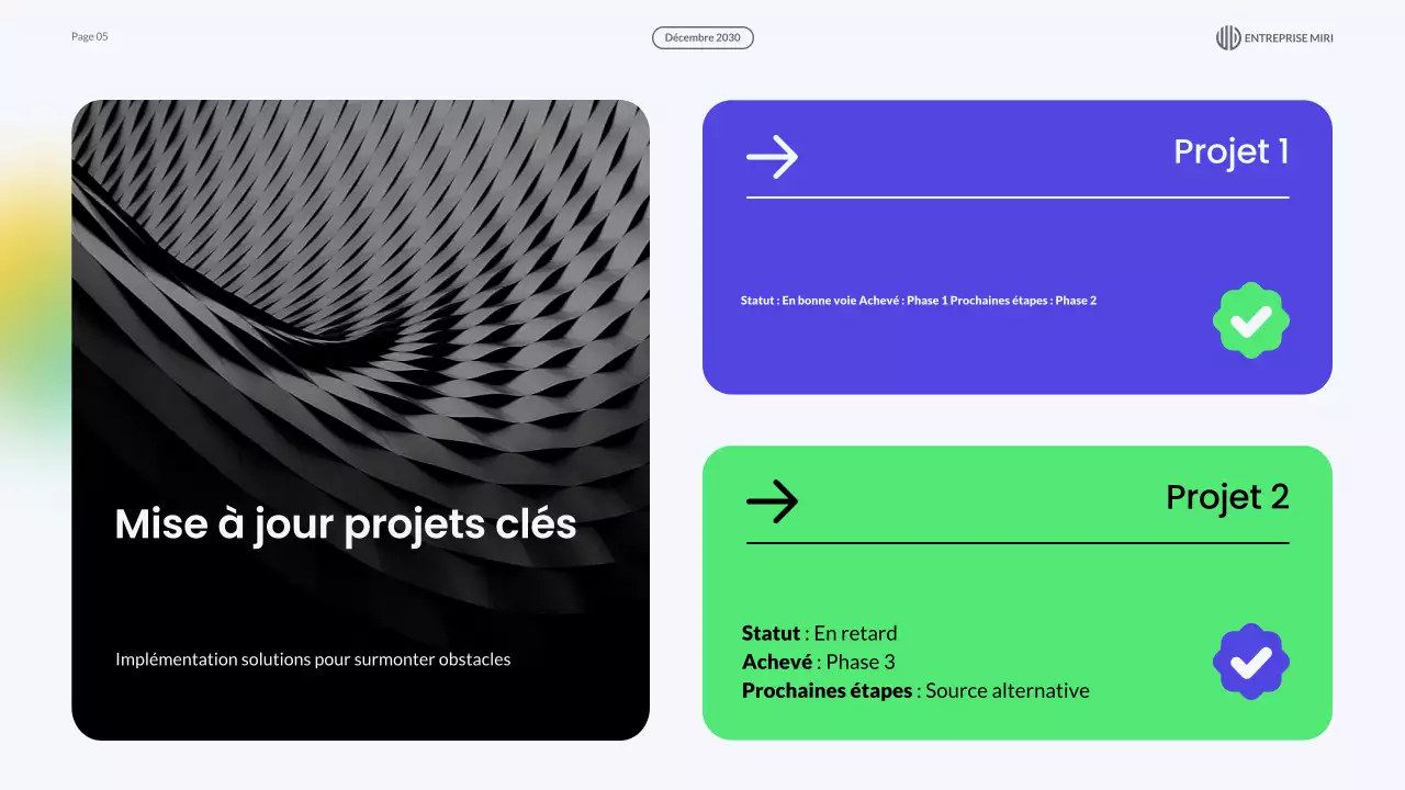 présentation du rapport d'examen mensuel blue modern