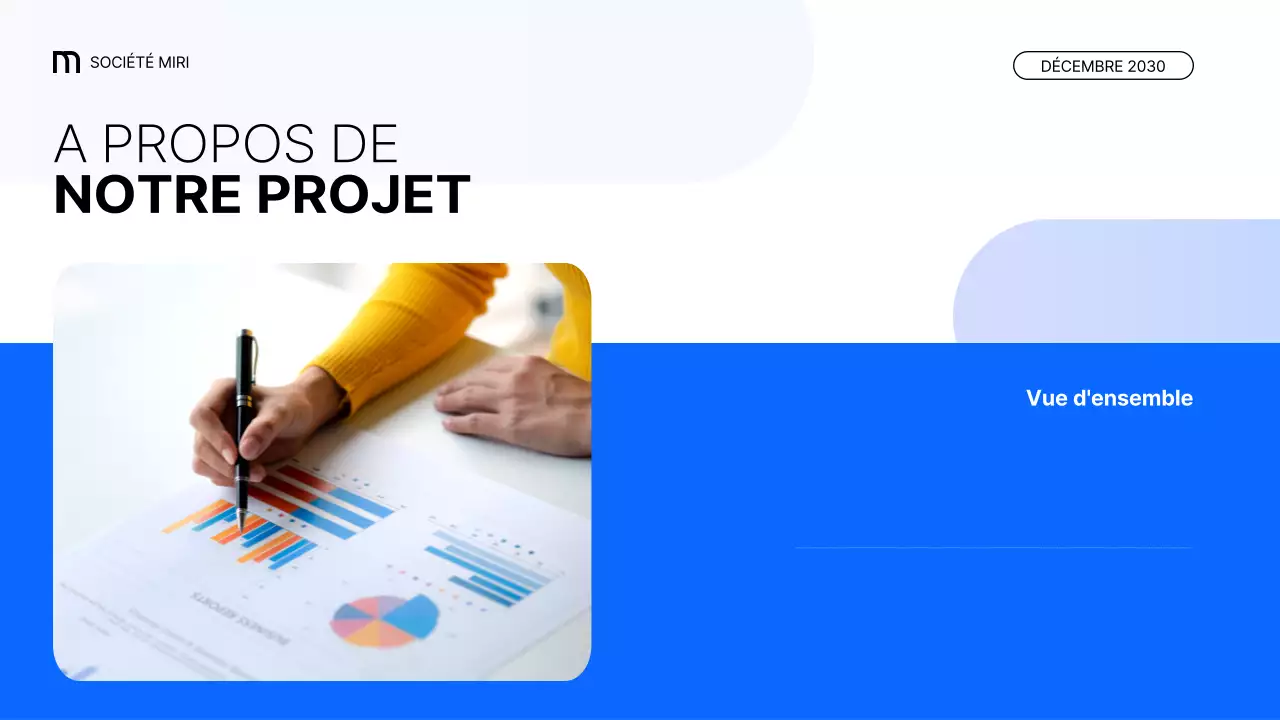 blue modern business report