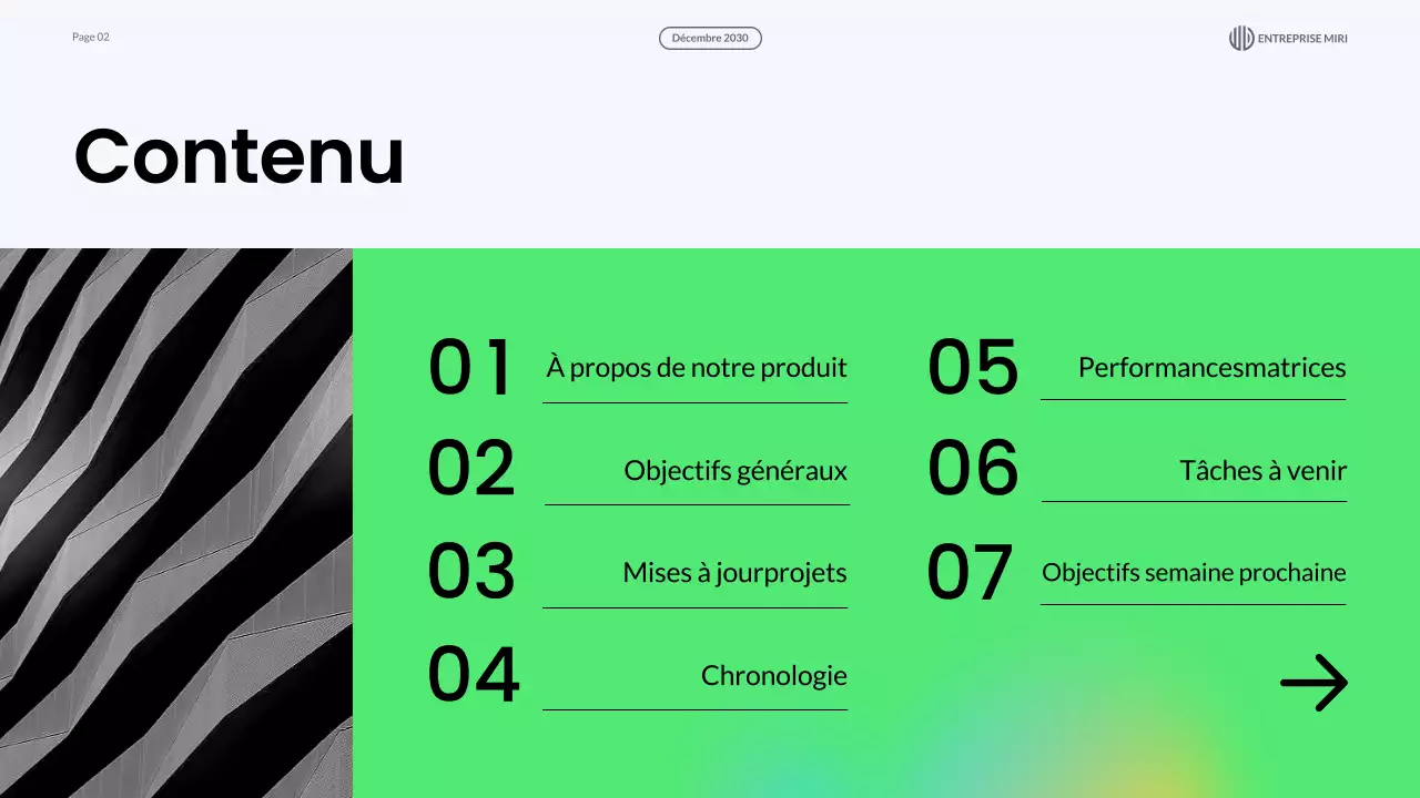 présentation du rapport d'examen mensuel blue modern