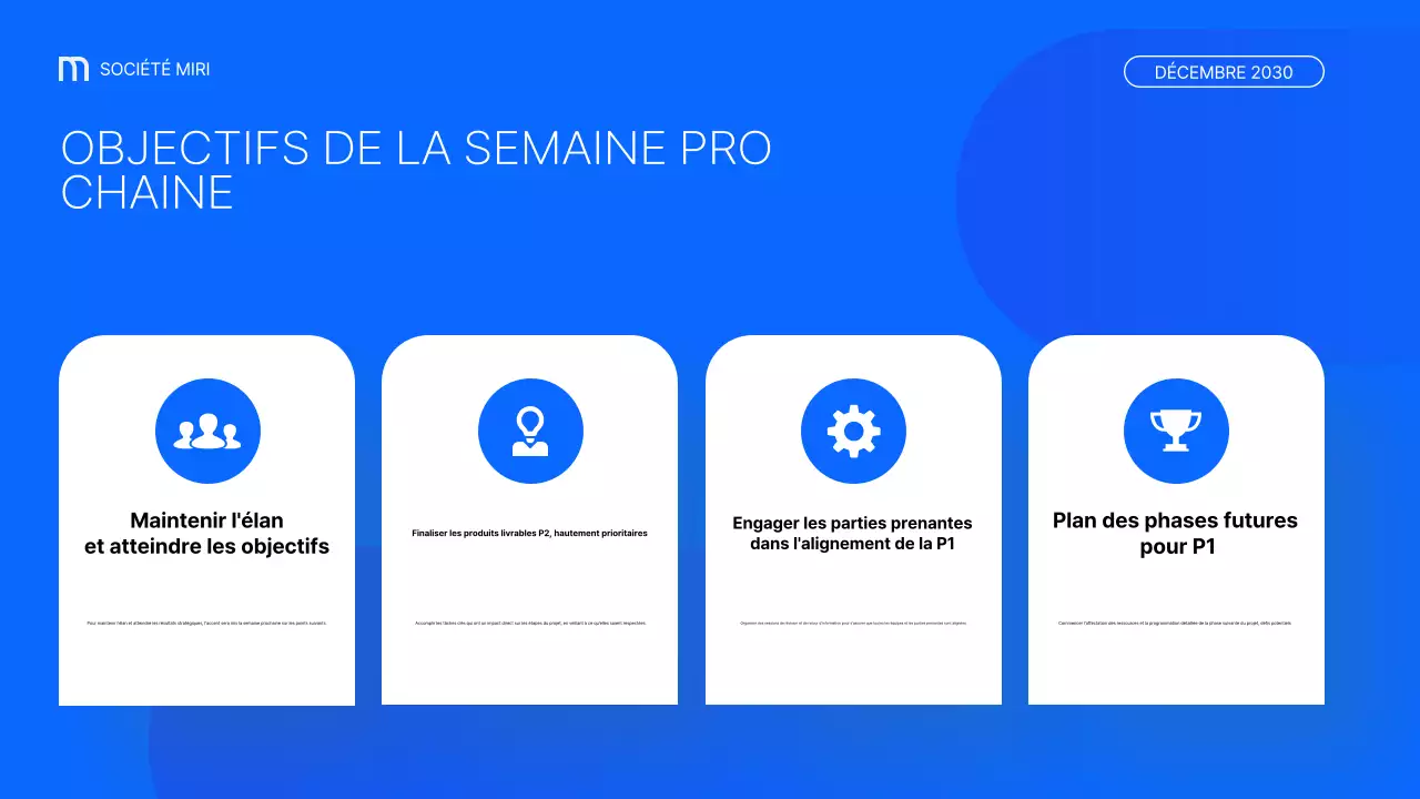 blue modern business report