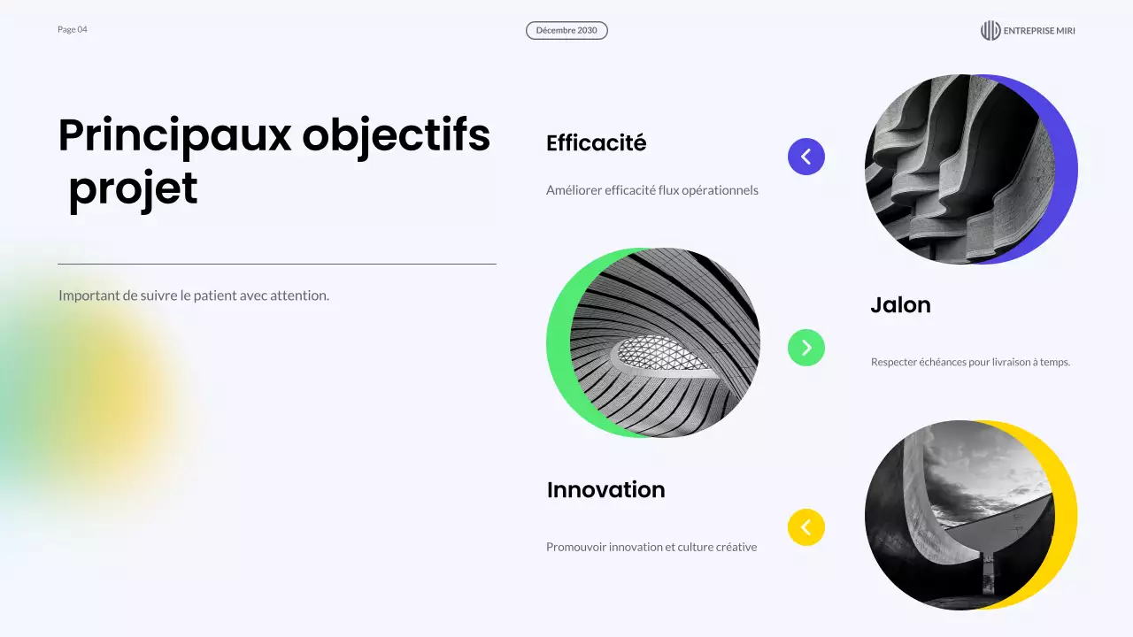 présentation du rapport d'examen mensuel blue modern
