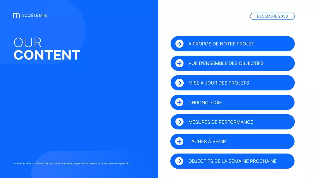 blue modern business report