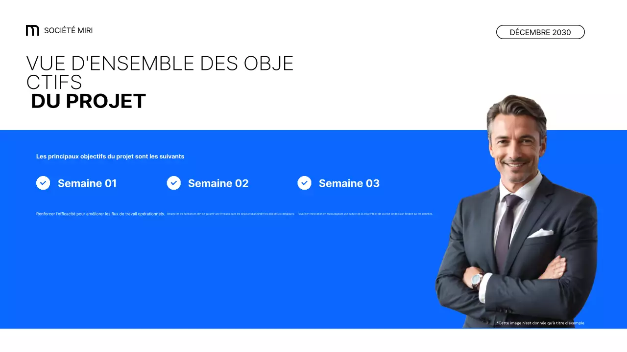 blue modern business report