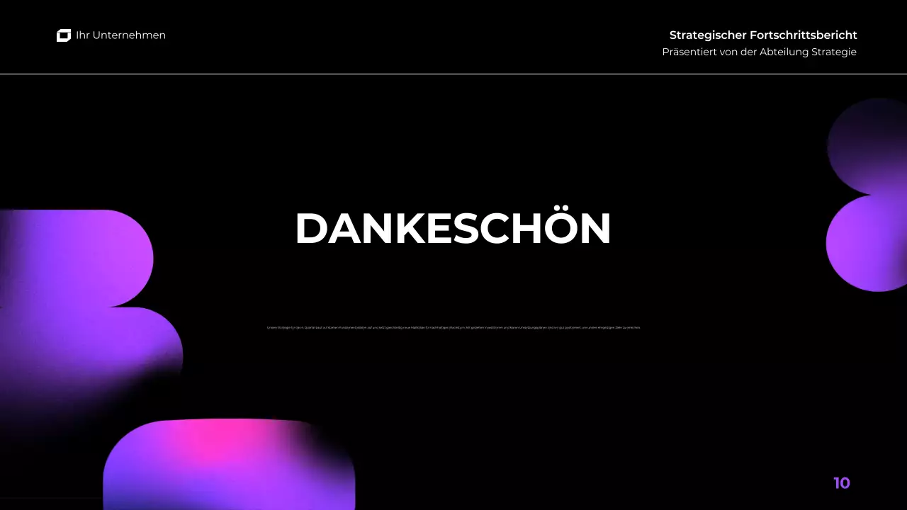 lila rosa Farbverlauf moderne vierteljährliche Geschäftsbericht Präsentation