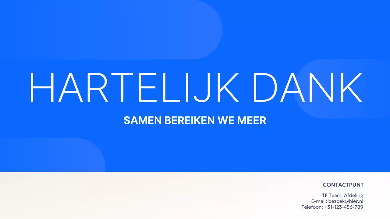 blauw modern zakelijk verslag