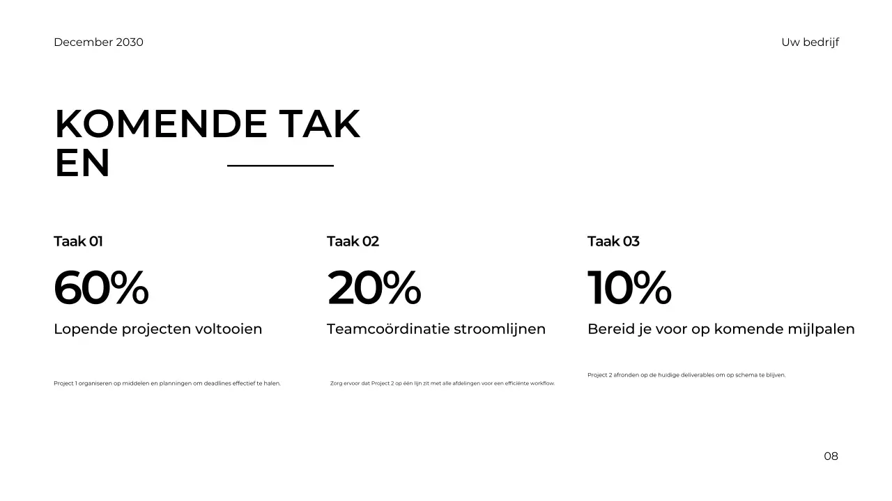 grijs minimalistisch bedrijfsrapport