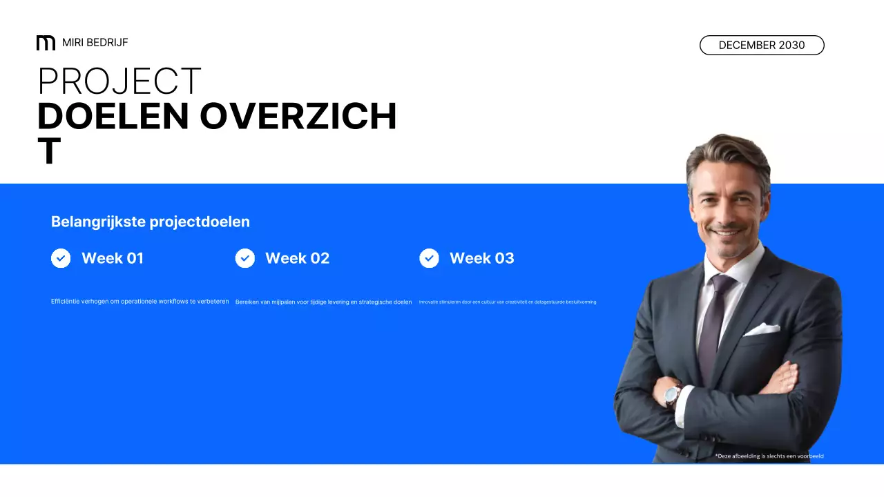 blauw modern zakelijk verslag