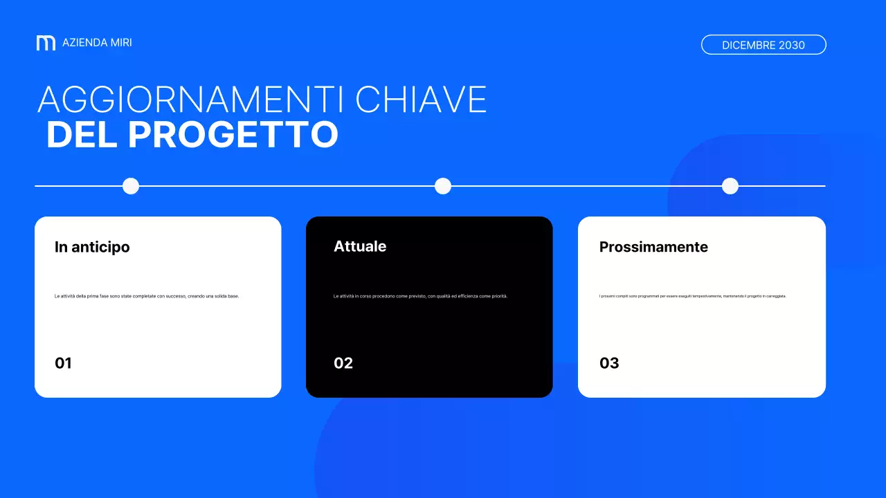 relazione aziendale moderna blu