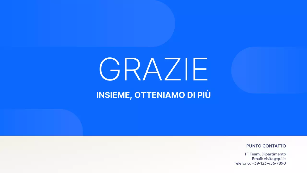 relazione aziendale moderna blu