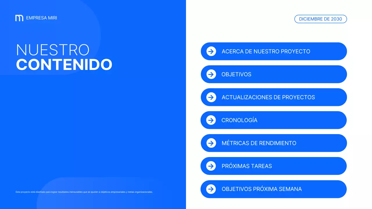 blue modern business report