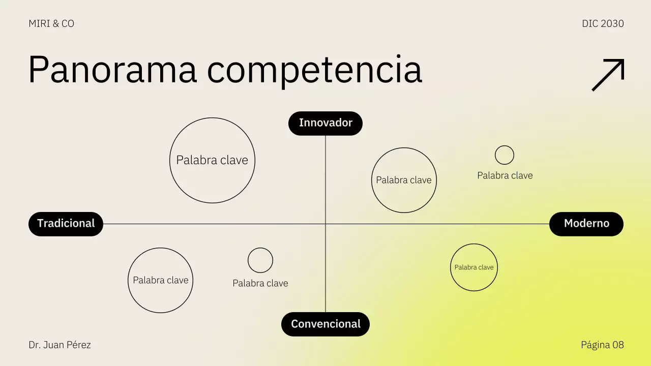 Presentación del plan de negocio de la estrategia de comercialización de Beige Yellow