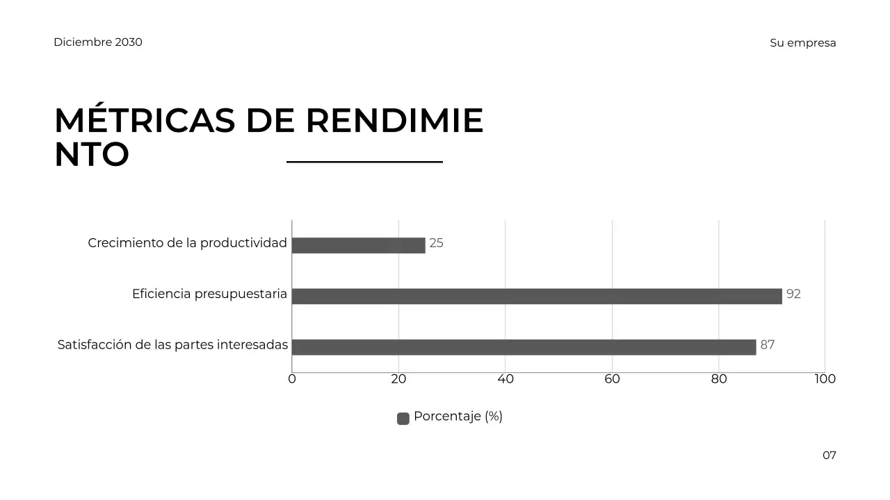 informe empresarial minimalista gris