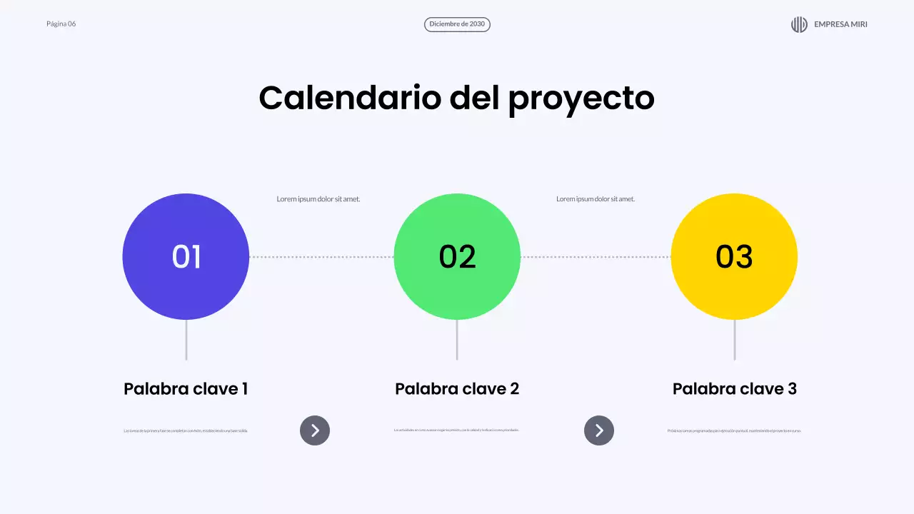 presentación del informe mensual blue modern