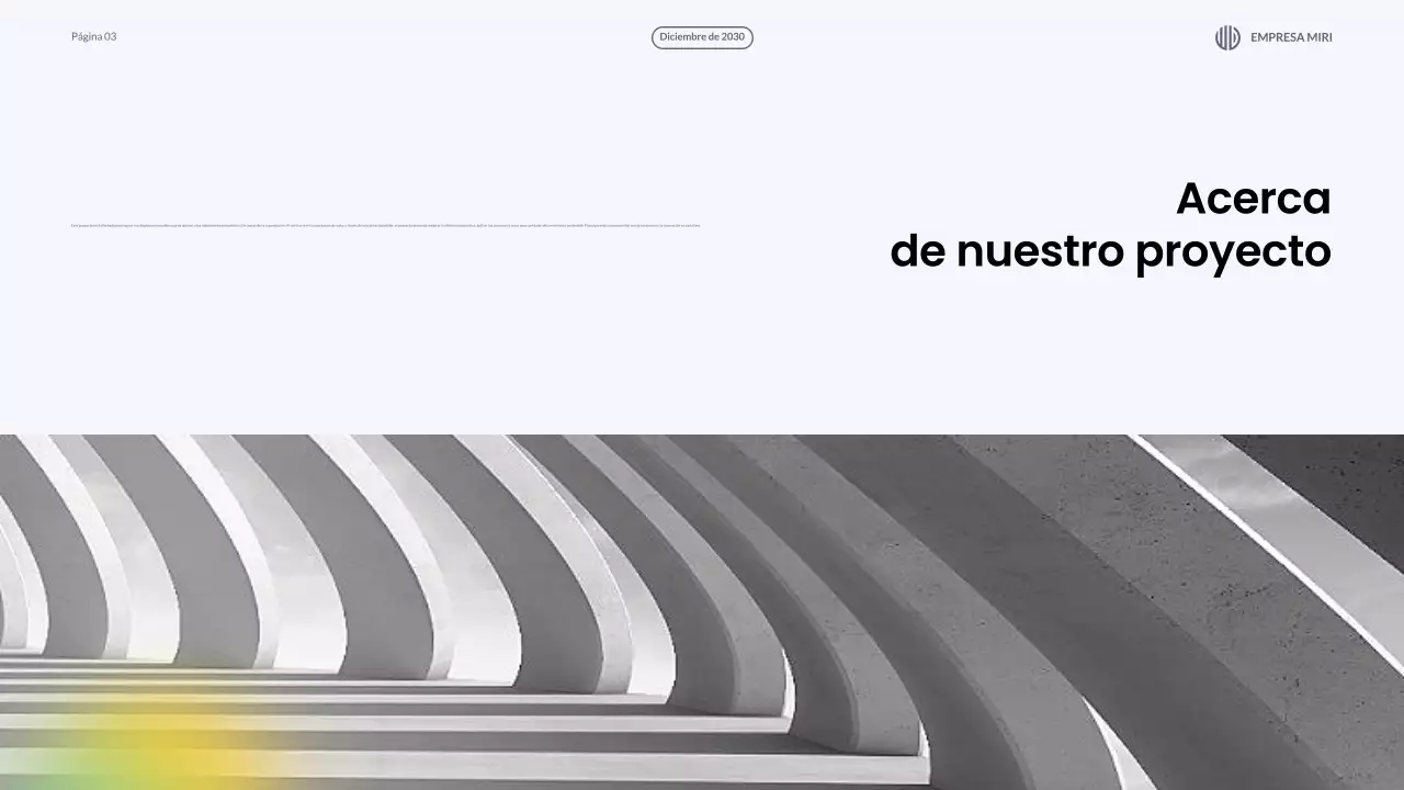 presentación del informe mensual blue modern