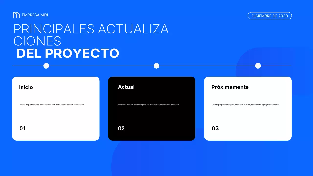 blue modern business report