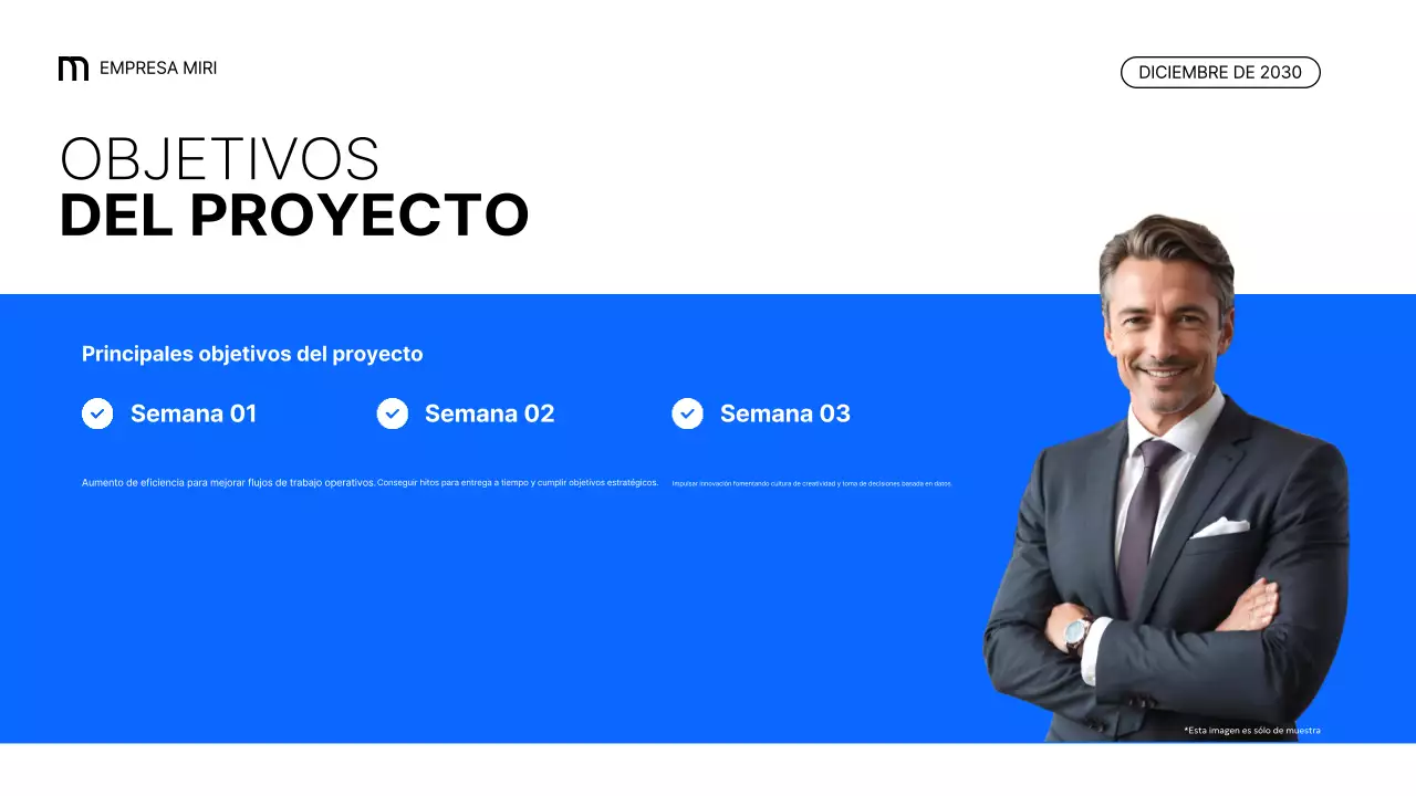 blue modern business report