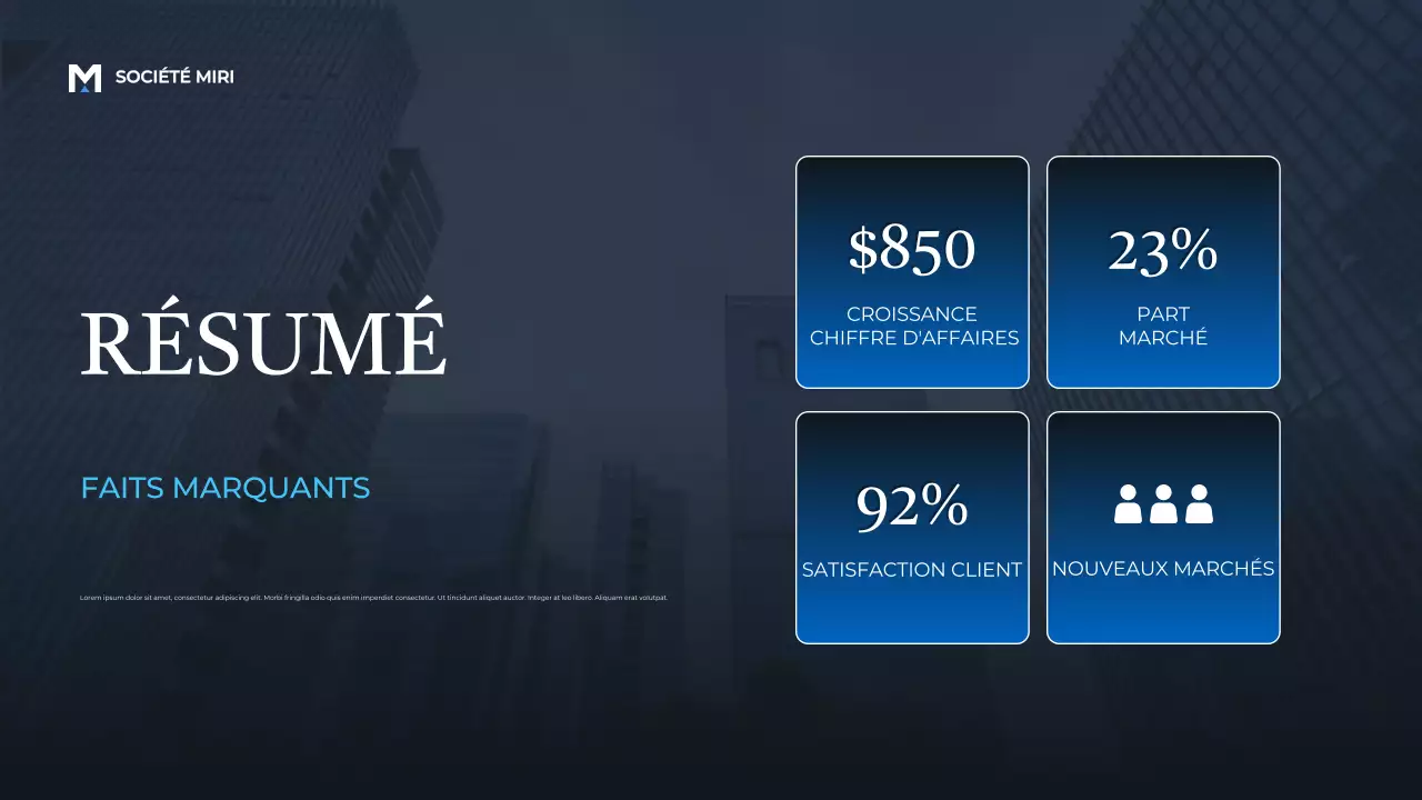 Blue Modern Business Report Announcement Presentation