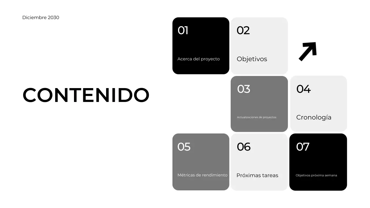 informe empresarial minimalista gris