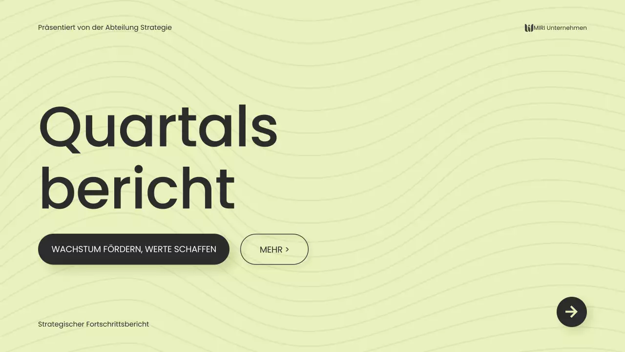 grüner moderner Geschäftsbericht