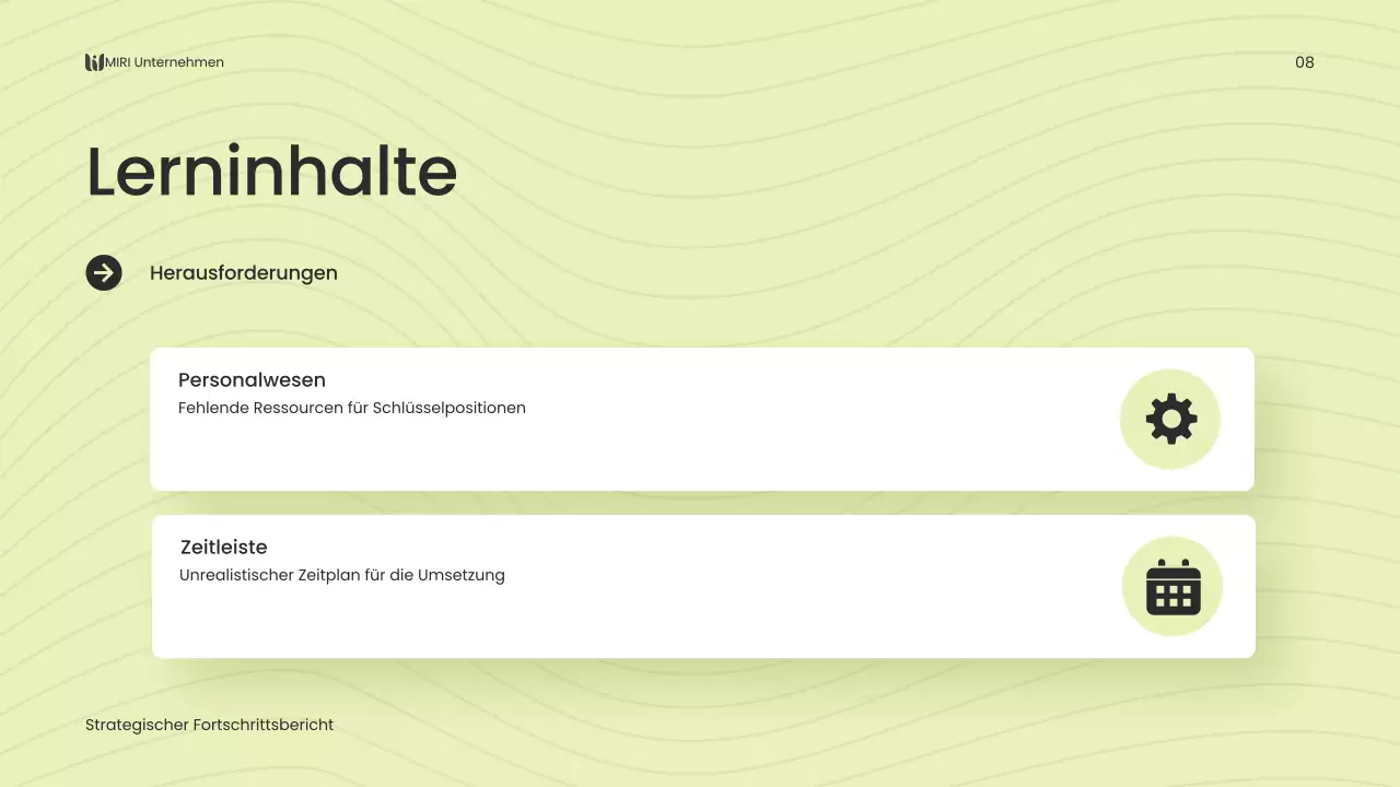 grüner moderner Geschäftsbericht