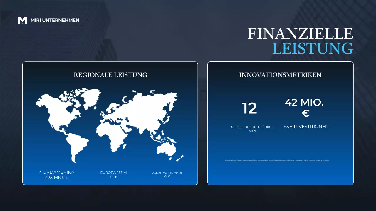 Blue Modern Business Report Ankündigungspräsentation