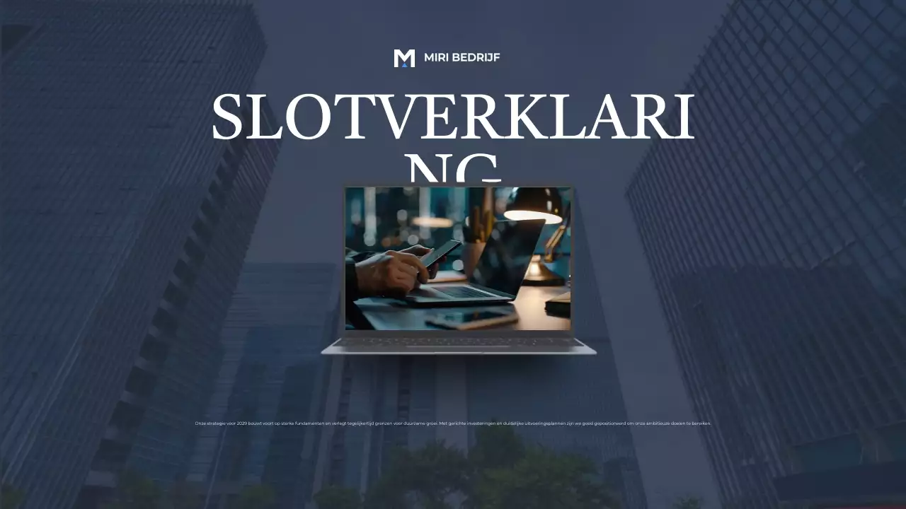 Blue Modern Business Report Aankondiging Presentatie