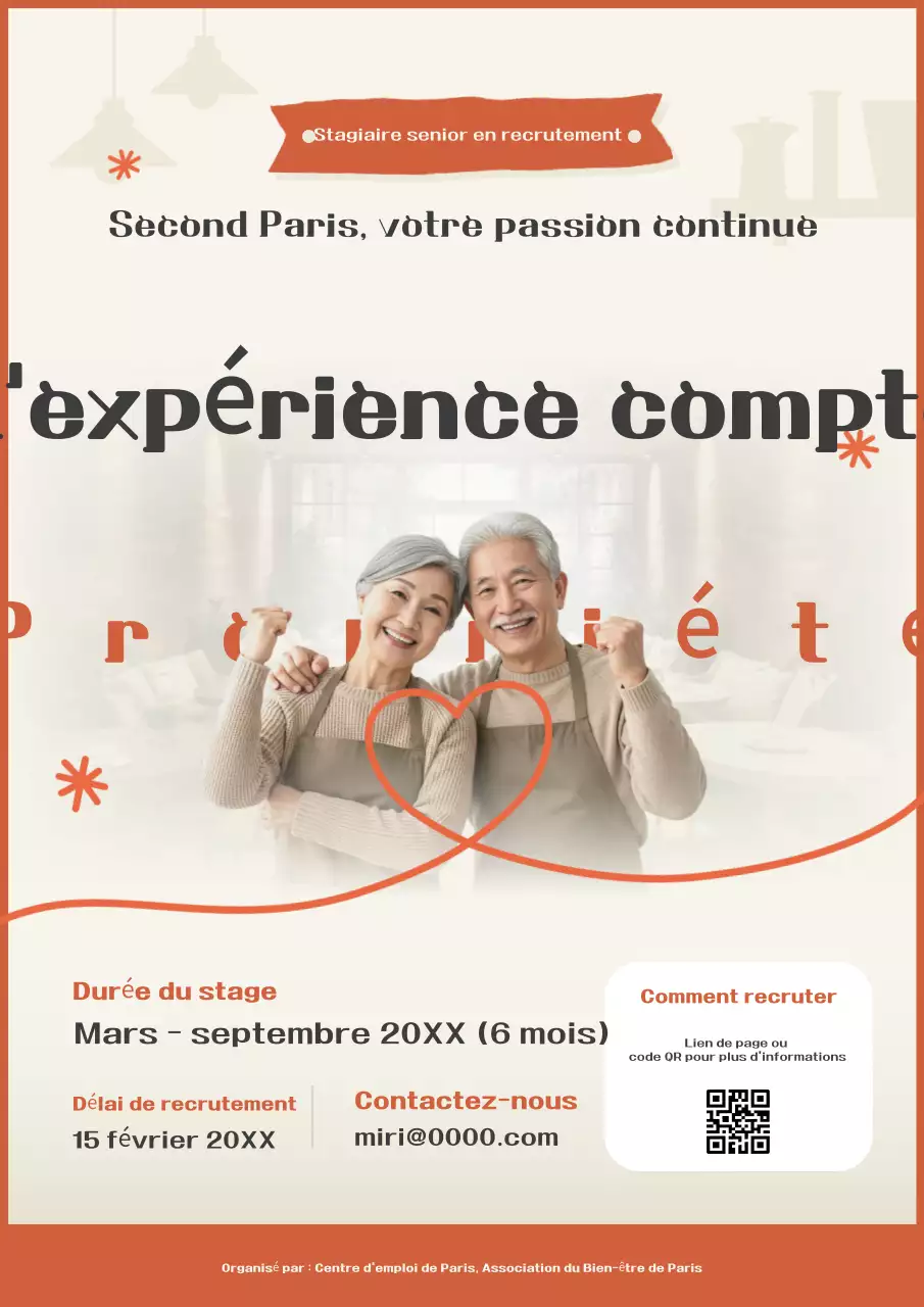 Lettre simple de recrutement d'un stagiaire à Orange