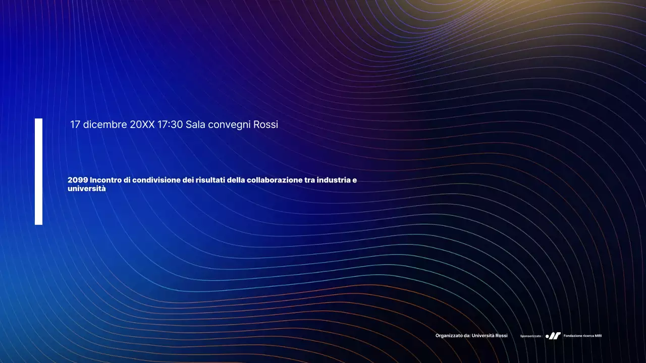 Informazioni sulla Conferenza Blue Modern