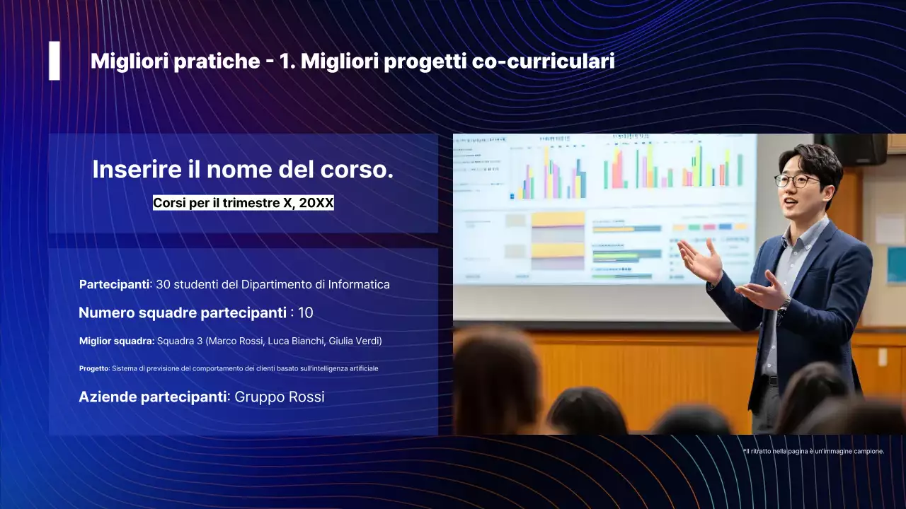 Informazioni sulla Conferenza Blue Modern