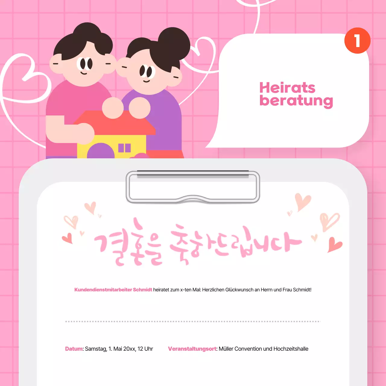 Blaue moderne Ankündigungen