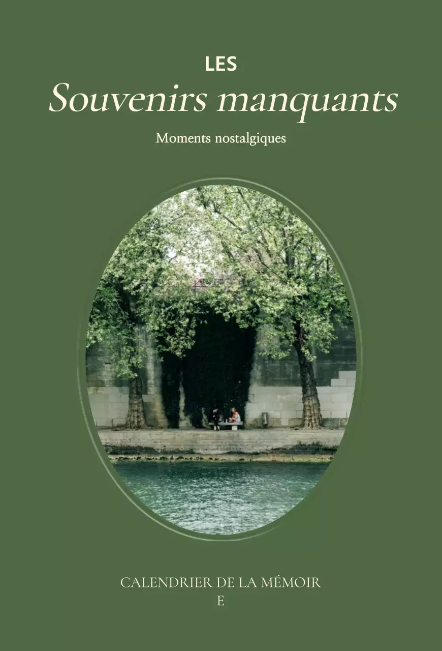 Agenda Vintage kaki Calendrier