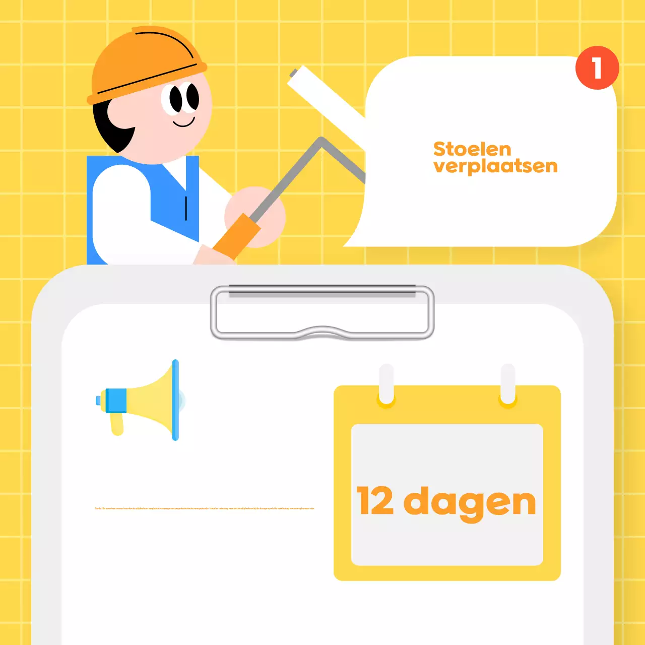 Blauwe moderne aankondigingen